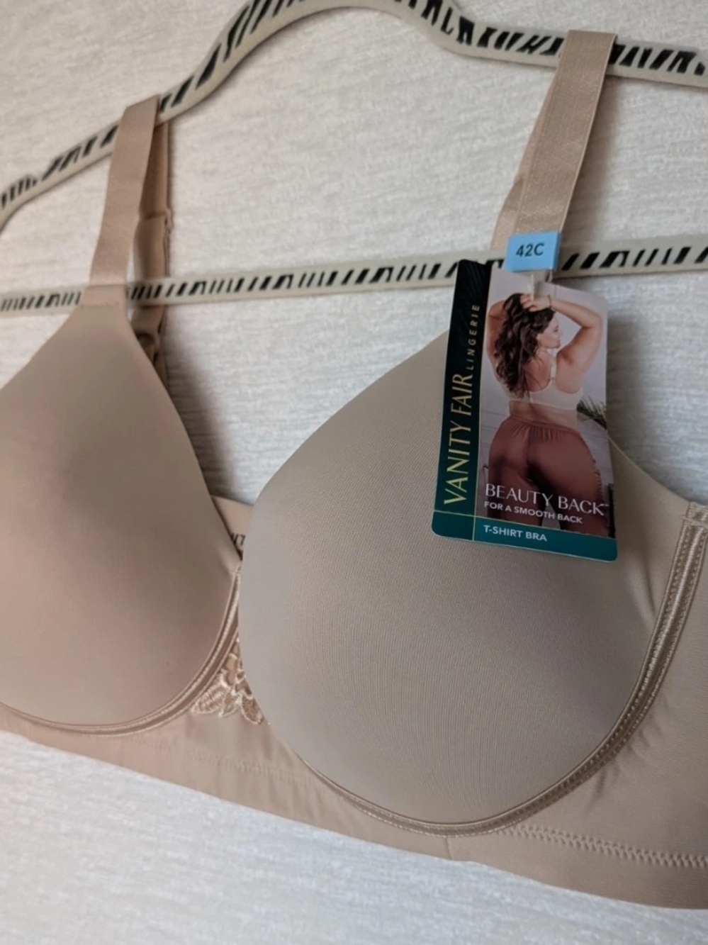 Vanity Fair Full Figure Beauty Back Smoother Wireless Bra 42C 71380 New With Tag